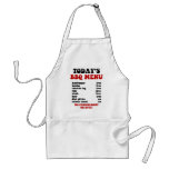 Funny Barbecue Menu Aprons
