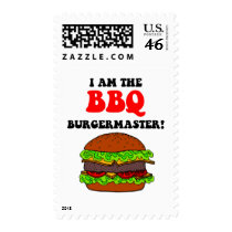 Funny barbecue stamps
