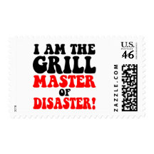 Funny barbecue postage