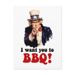Funny barbecue post cards