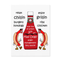 Funny barbecue postcards