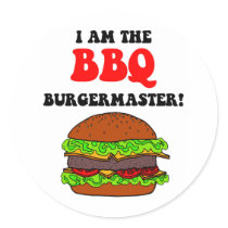 Funny barbecue stickers