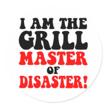 Funny barbecue sticker