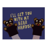 Funny Bare Hands Post Card