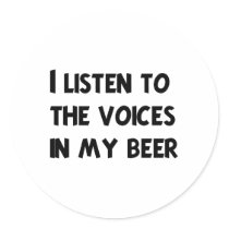 Funny Bartender T-shirts and Gifts Round Stickers