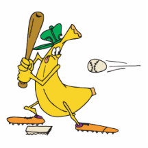 funny baseball banana photo cut out