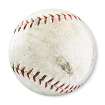 Funny Baseball Photo Refrigerator Magnet