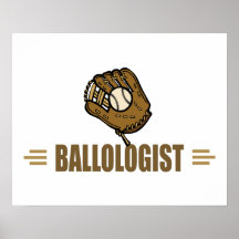 Funny Baseball Poster