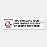 Funny Baseball Slide T-shirts and Gifts Bumper Stickers