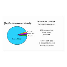 Funny Basic Human Needs for computer enthusiasts Business Cards