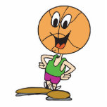 funny basketball character photo cut out
