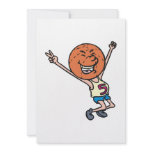 funny basketball fan mascot invitations