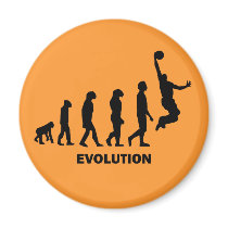 Funny basketball fridge magnets