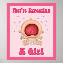 Funny Bawling Baby for Girl posters