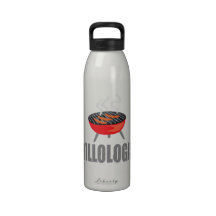 Funny BBQ Grilling Water Bottle