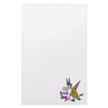 funny beach bum donkey ass silly cartoon stationery design