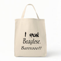 Funny Beagle Bark Canvas Bag