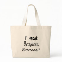 Funny Beagle Bark Canvas Bag