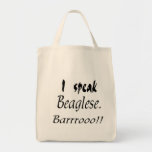 Funny Beagle Bark Canvas Bag