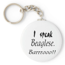 Funny Beagle Bark Keychain