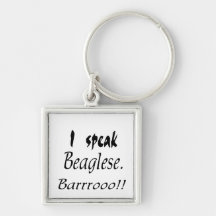 Funny Beagle Bark Keychain
