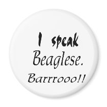 Funny Beagle Bark Fridge Magnets