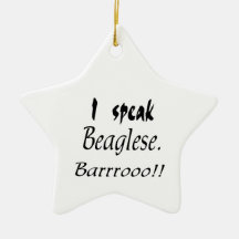 Funny Beagle Bark Ornaments