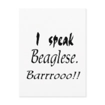 Funny Beagle Bark Postcards