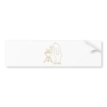 Funny Bear Grills Shirt Bumper Sticker