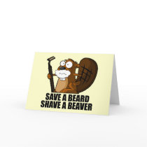 Funny beard greeting cards