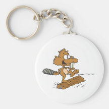 Funny Beaver Key Chains