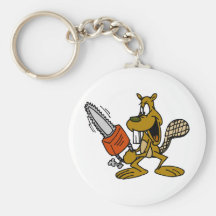 Funny Beaver Keychain