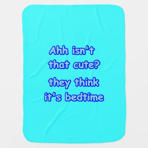 Funny Bedtime Baby Blanket