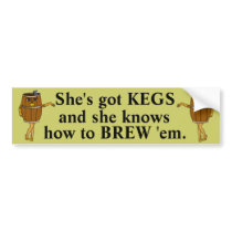 Funny Beer Brewer Bumper Stickers