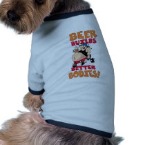 funny beer drinker cartoon dog shirt