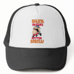 funny beer drinker cartoon hats