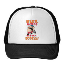 funny beer drinker cartoon hat