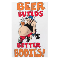 funny beer drinker cartoon stationery