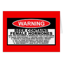 Funny beer,funny sexist card