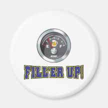 Funny - Beer Meter Fill'er Up Fridge Magnets