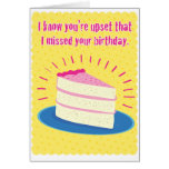 Funny Belated Birthday Card cards