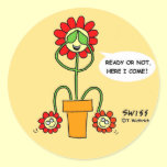 Funny Best Buds Gardening Cartoon Hide 'n' Seek stickers