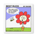 Funny Best Buds  Musical Bee Cartoon Fridge magnets