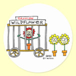 Funny Best Buds Wildflower Cartoon stickers