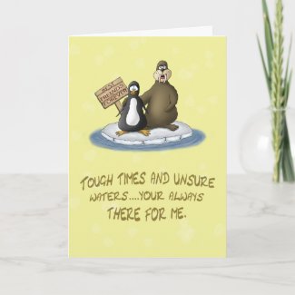 Funny Best Friends Forever Cards: A-Drift card