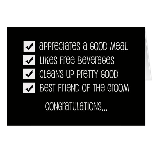 Funny Best Man Card -- Qualified Best Man?