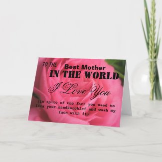 Funny Mothers day card