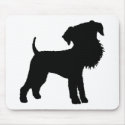 Funny Big Head Airedale Terrier mousepads