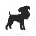 Funny Big Head Airedale Terrier stickers by dogsandhorses Funny Big Head Airedale Terrier stickers