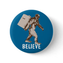 Funny Bigfoot Pinback Button
